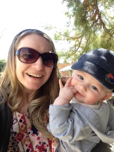 Jenn and Zev at Zoo March 2015